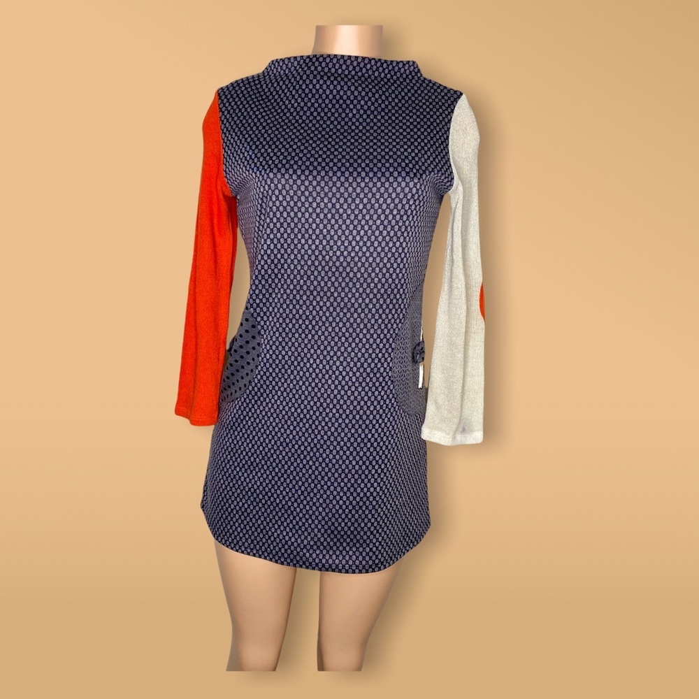 Bendita Seas by Agua Bendita Tunic Mod GO Go Style Dress Size 8